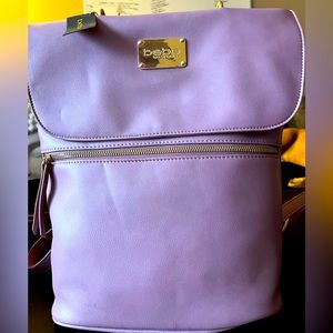 Bebe light purple backpack.